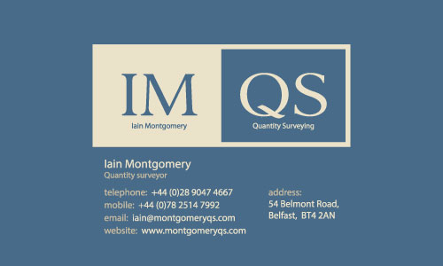 Montgomery QS - Iain Montgomery Quantity Surveyor